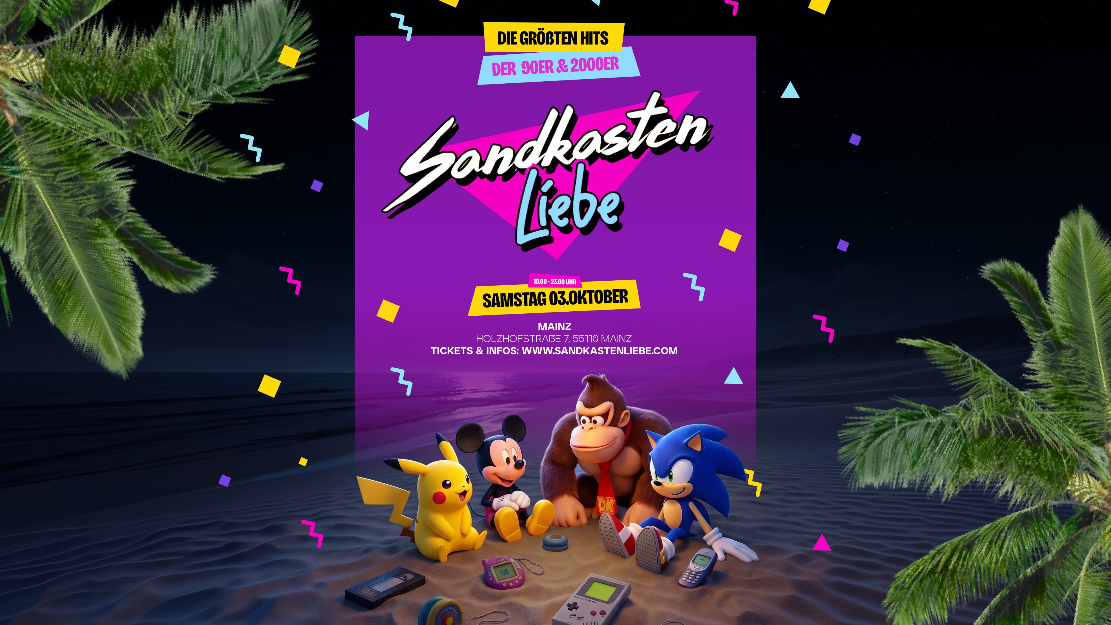 SANDKASTENLIEBE – 90er & 2000er Party Roxy Mainz