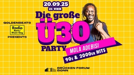 Die große Ü30-Party mit Mola Adebisi – 90er & 2000er-Hits live in Bonn!