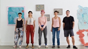 "con.tain #3 findste" – Alan Biehlig, Clara Pötsch, Nele Hendrikje Sandner, Katharina Schreiter, Teresa Szepes