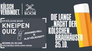 Kneipenquiz Spezial | Die Lange Nacht der kölschen Brauhäuser