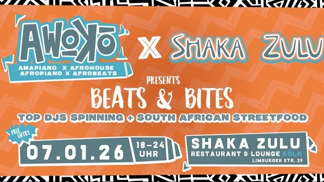 Awoko X Shaka Zulu: Beats & Bites - South African Streetfood & Afro Music