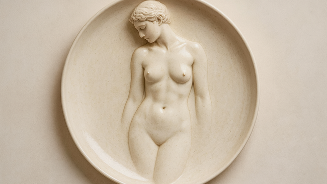 Körperlandschaften - Glasieren eines Reliefs