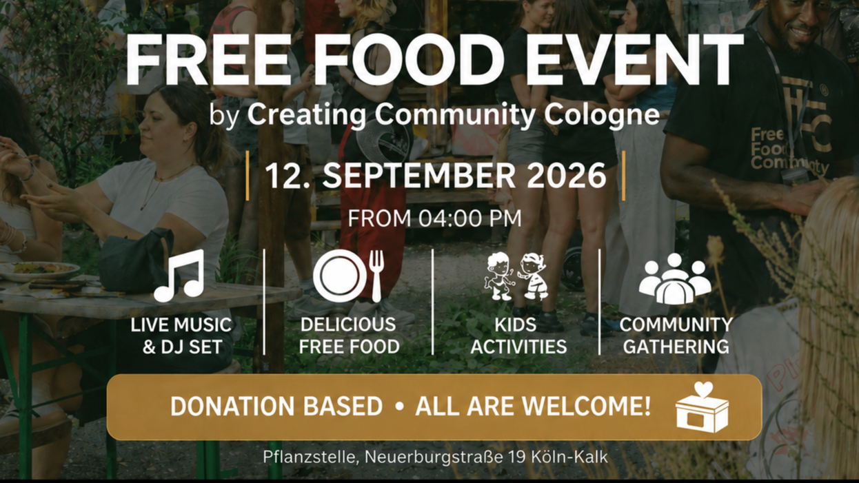 FREE FOOD EVENT by Creating Community Cologne e.V.