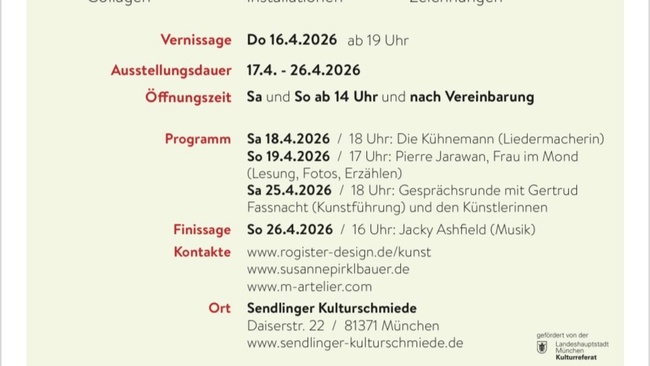 Finissage mit Konzert von Jacky Ashfield