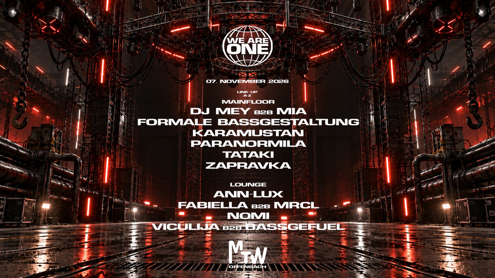 WE ARE ONE x MTW w/ Karamustan, Zapravka