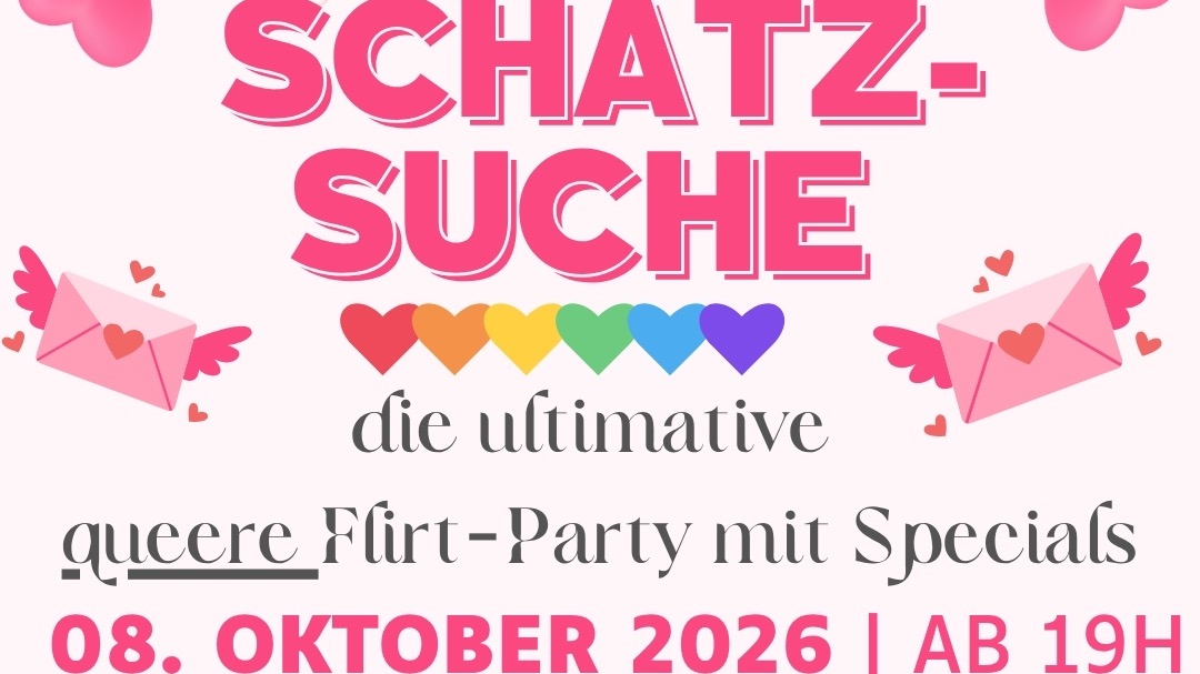 💎 SCHATZSUCHE 4.0 – die queere Flirt- & Connect-Party! 💎
