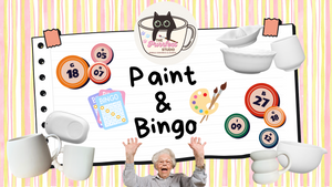 🫟✨🎱 Bingo Night 🎱✨🫟 Keramik bemalen I Matcha I Mocktails I Bingo