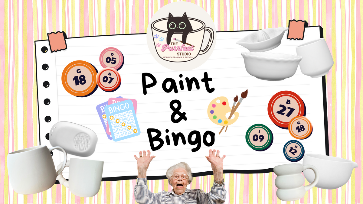 🫟✨🎱 Bingo Night 🎱✨🫟 Keramik bemalen I Matcha I Mocktails I Bingo