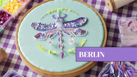 The Iridescent Dragonfly: Beads and Sequins Embroidery in Berlin