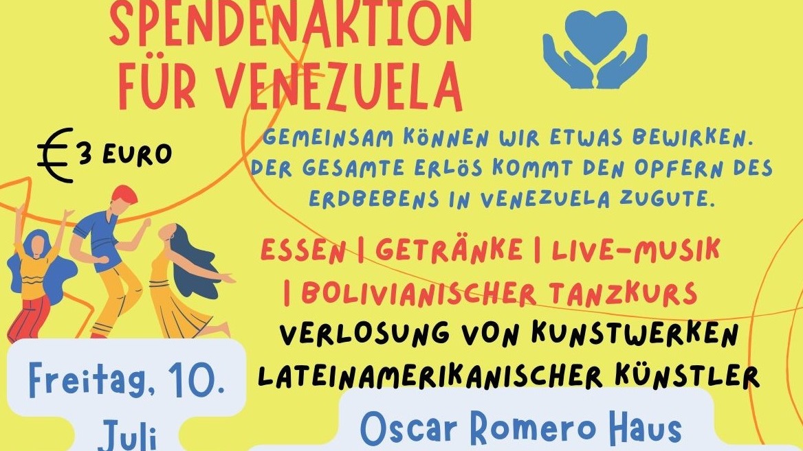 Evento de recaudación por Venezuela / Spendenaktion für Venzuela