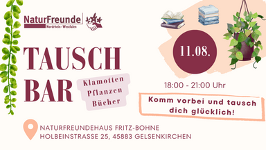 TauschBar - Klamotten, Pflanzen, Bücher