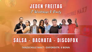 Salsa, Bachata & Discofox! 7 Workshops & Party