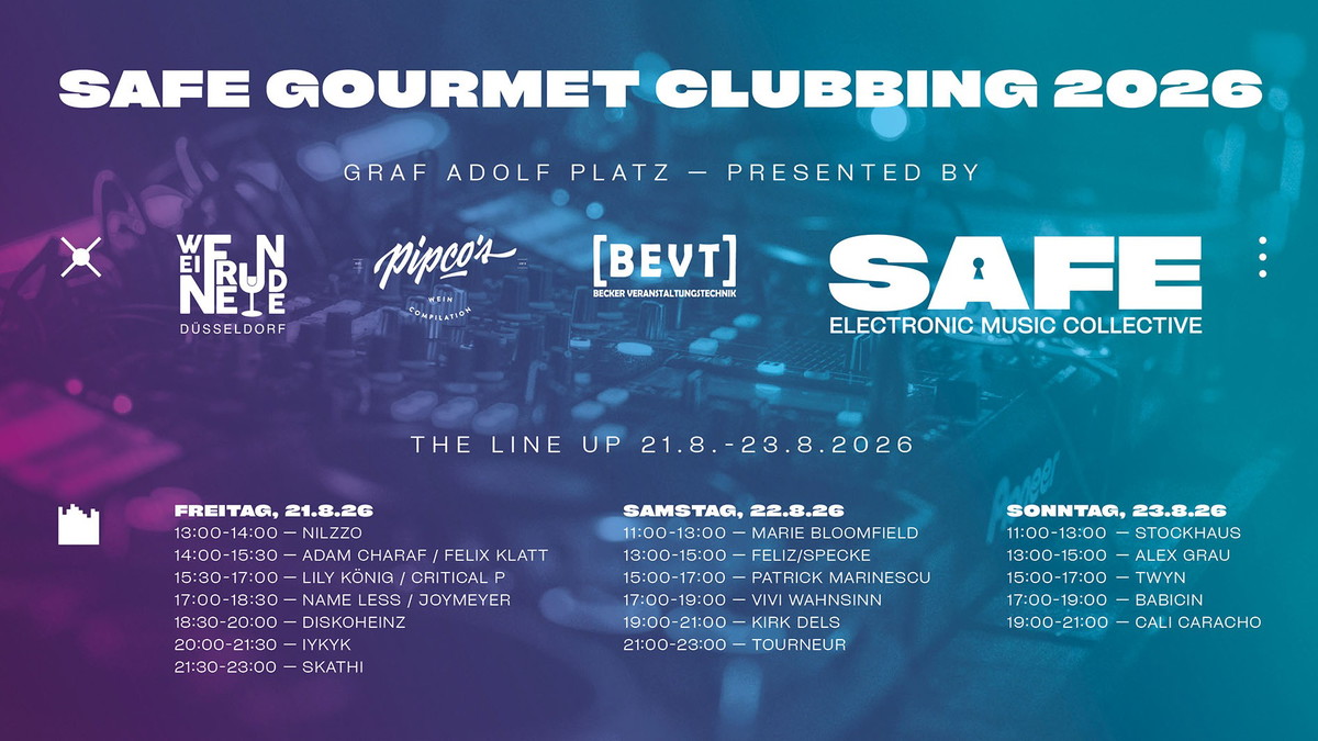 Titelbild der Veranstaltung SAFE Gourmet Clubbing 2026