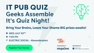 IT Pub Quiz - Bring Your Brains, Leave Your Shame - BIG prizes await!