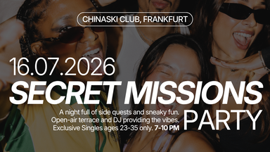 Secret Missions Party (Ages 23-35)