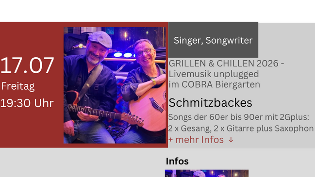 Schmitzbackes - Grillen& Chillen 2026