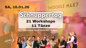 Schnuppertag: 21 Workshops für Anfänger & Fortgeschrittene - Salsa Bachata Party