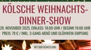 Kölsche Weihnachts Dinnershow