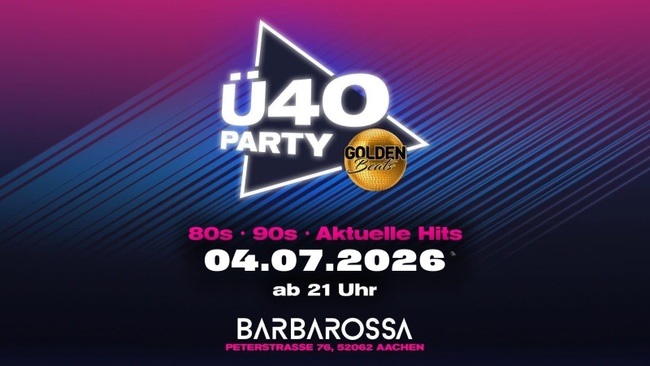 𝐆𝐨𝐥𝐝𝐞𝐧 𝐁𝐞𝐚𝐭𝐬 – 𝐝𝐢𝐞 𝐠𝐫𝐨ß𝐞 Ü𝟒𝟎 𝐏𝐚𝐫𝐭𝐲 𝐢𝐧 𝐀𝐚𝐜𝐡𝐞𝐧 ✨