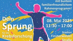 "DEIN Sprung für die Krebsforschung"