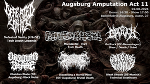 AAA11: Defeated Sanity, Mivedantal, Gutfuck, Dissecting A Horrid Mind, Obsidian Blade, Bleak Shoals