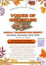 Voices of Gratitude - Thanksgiving Concert and Reception