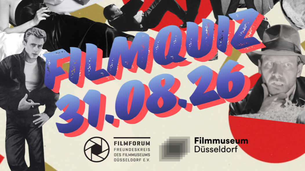 Titelbild der Veranstaltung Quiz, Kamera, Action! - 2. FILMQUIZ im Filmmuseum Düsseldorf