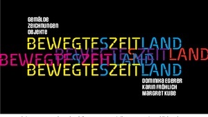 Bewegte Zeit - Bewegtes Land - Drei Künstlerinnen - drei künstlerische Positionen - Dominika Egerer, Karin Fröhlich und Margret Kube,  vom 19.-24. 06. 2025 im Geranienhaus im Schlosspark Nymphenburg