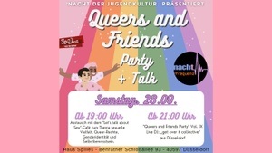 Queers and Friends Party + Austausch zur Nacht der Jugendkultur