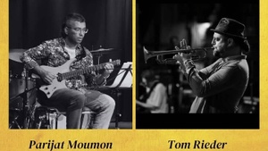 A Cozy Library Jazz Session mit dem Duo Parijat Moumon & Tom Rieder