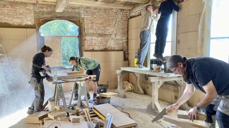 Großer Arbeitseinsatz in der Schwemme