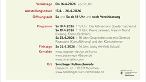 Die Kühnemann spielt bei der Ausstellung  Fragile Ordnung