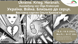 Ausstellung Ukraine. Krieg. Herznah.