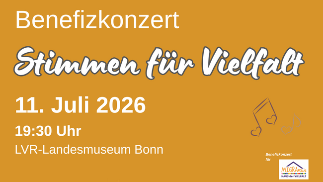 Stimmen für Vielfalt - Benefizkonzert