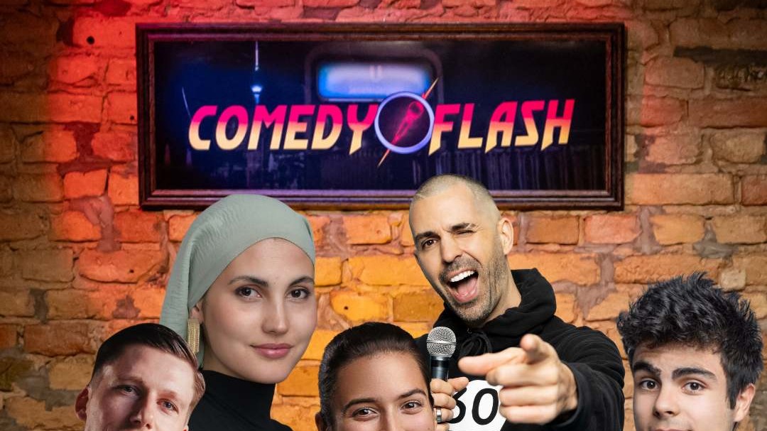 Titelbild der Veranstaltung Comedyflash - Die Stand Up Comedy Show in Spandau