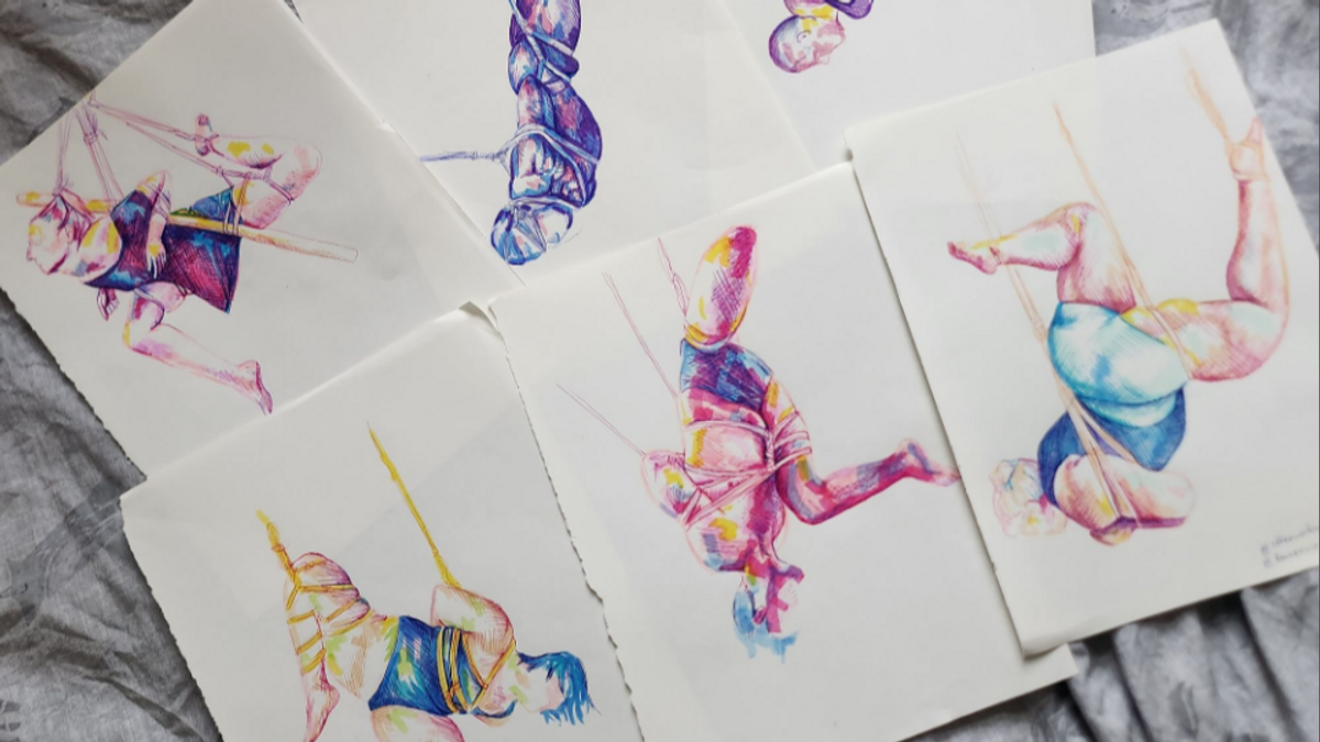 Shibari Life Drawing