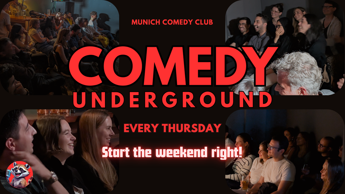Titelbild der Veranstaltung Comedy Underground - English Standup Comedy Show in Munich