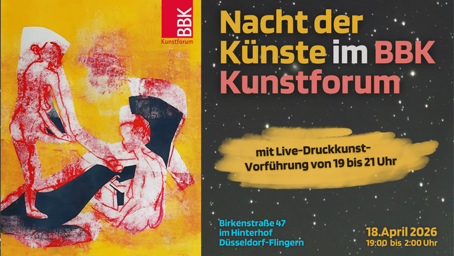 BBK Kunstforum bei der Nacht der Künste in Düsseldorf