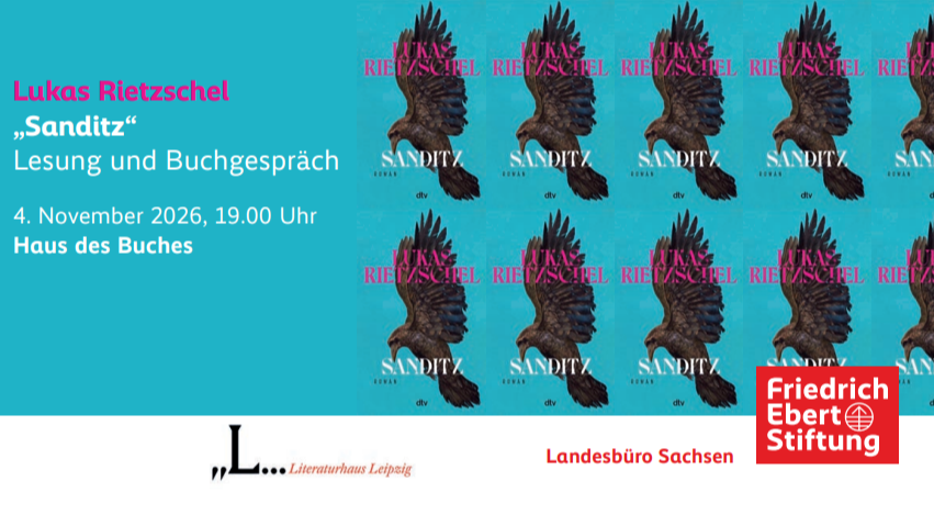 Lukas Rietzschel: "Sanditz" - Lesung und Buchgespräch