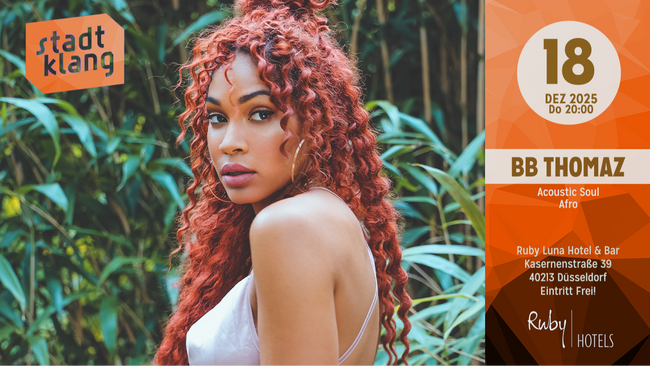 «stadtklang» mit BB THOMAZ | live @ Ruby Luna Hotel & Bar