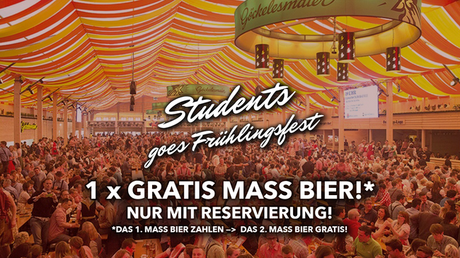 Students goes Frühlingsfest - So. 19.04. @ Göckelesmaier