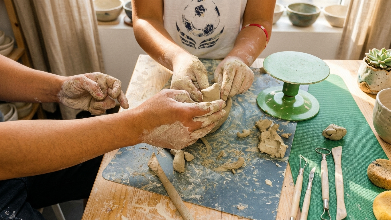 Töpfern mit Kindern in Köln – Familien-Workshop mit Ton (ab 4 Jahre
