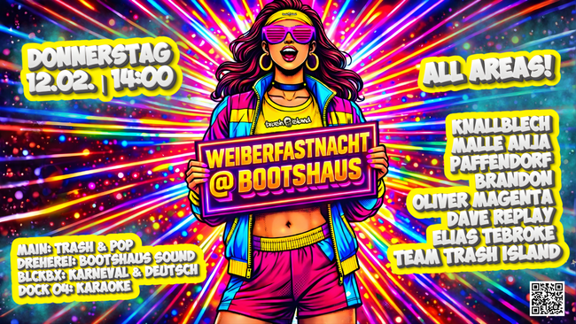 Weiberfastnacht @ Bootshaus powered by Trash Island