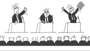 Vævictis Debattierclub: Das Debattenduell