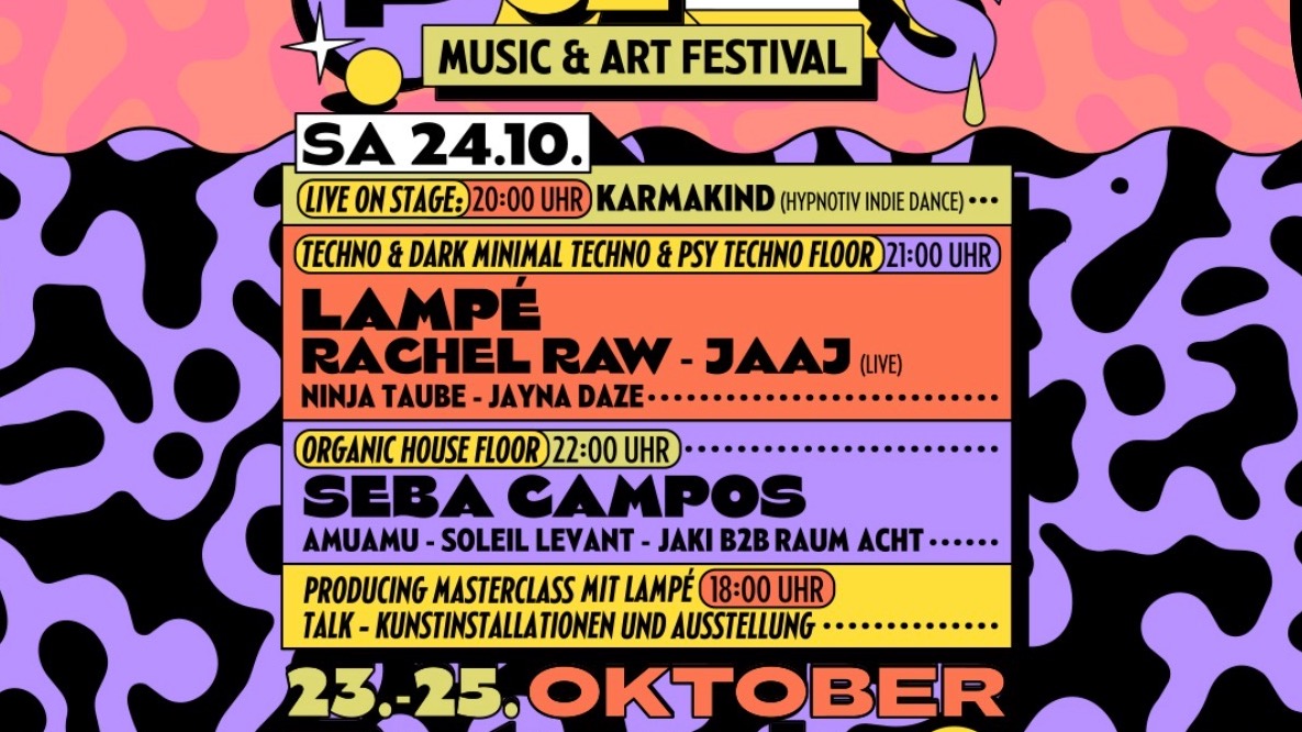 Ruhrpuls w/ Lampé, Rachel Raw, Seba Campos - Techno & Organic House