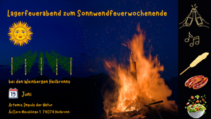 Lagerfeuerabend zum Sonnwendfeuerwochenende in Heilbronn
