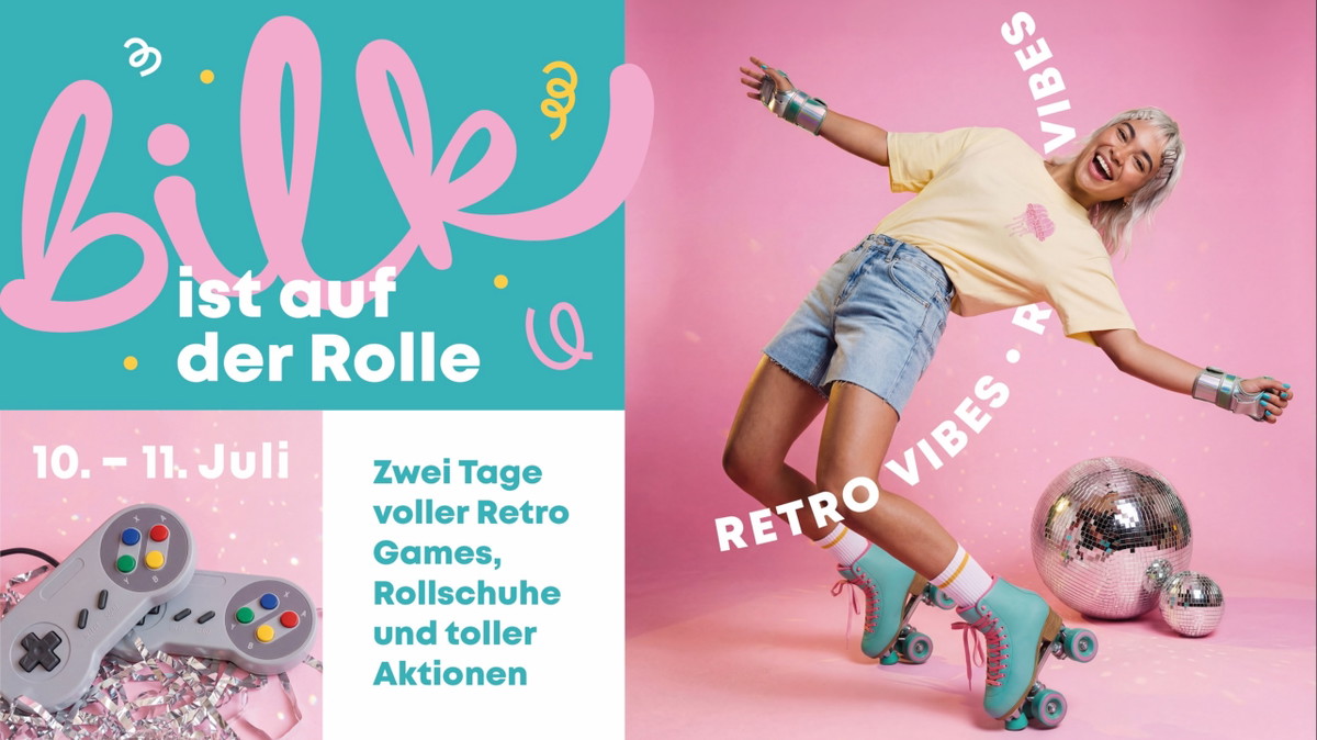 Bilk ist auf der Rolle – am 10. und 11. Juli in den Düsseldorf Arcaden