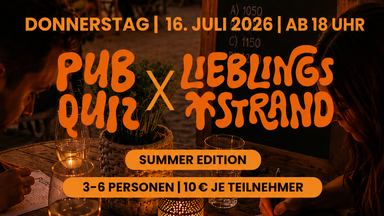 ☀️ PubQuiz x Lieblingsstrand – Runde 3! 🧠🍹