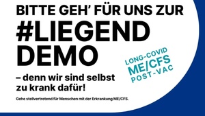 Liegenddemo - Awareness für ME/CFS