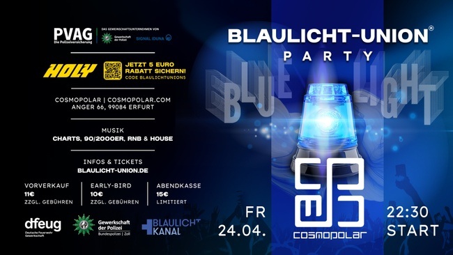 Blaulicht-Union Party - Erfurt
